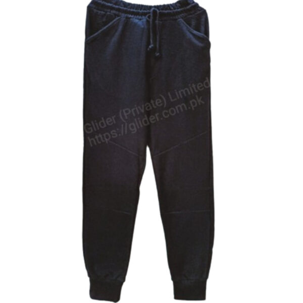 Quilted Black Trousers For Men - Image 2