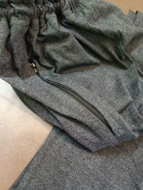 Charcoal Jersey Trousers For Men - Image 6
