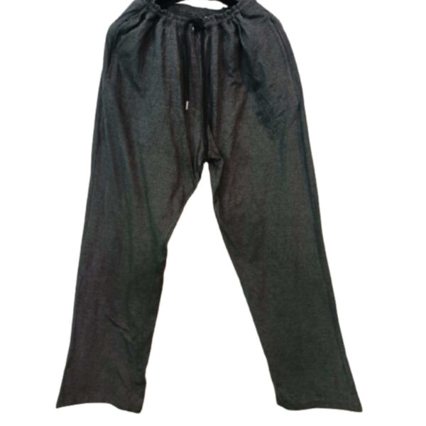 Charcoal Jersey Trousers For Men - Image 8