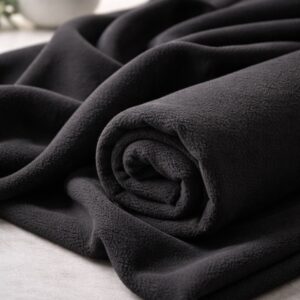 Premium Black Fleece Fabric – Factory Outlet Sale
