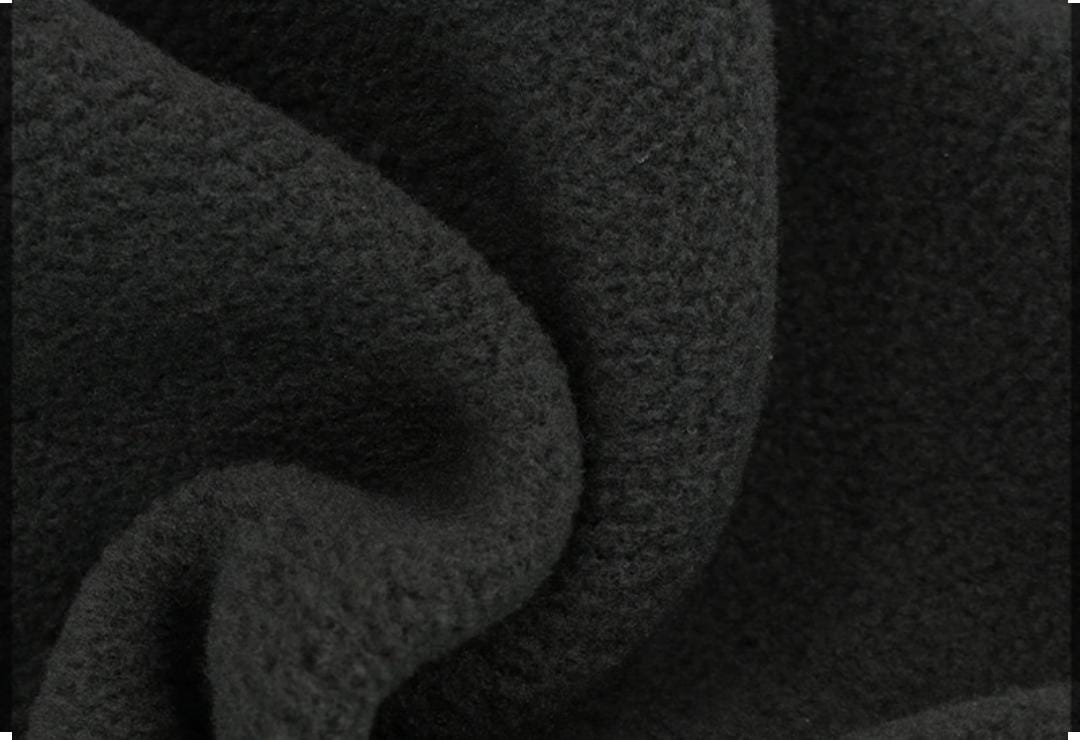 Premium Black Fleece Fabric – Factory Outlet Sale - Image 3
