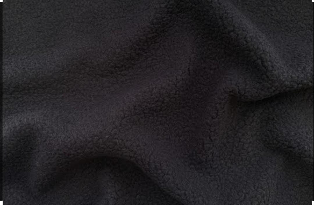 Premium Black Fleece Fabric – Factory Outlet Sale - Image 2